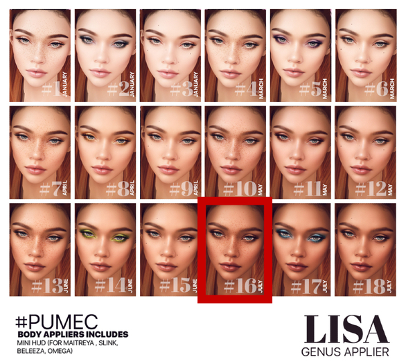 #16  [PUMEC]  -  LISA  - JULY --- GENUS app.