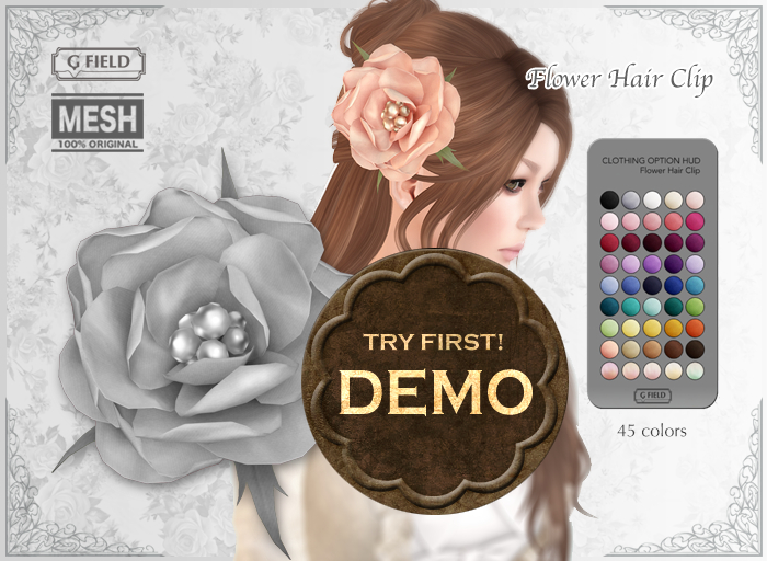 *GF* Flower Hair Clip -DEMO BOX