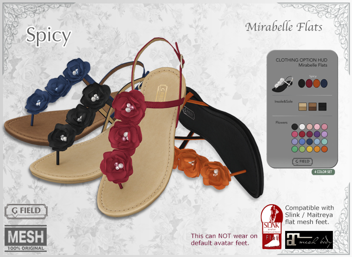 *GF* Mirabelle Flats -Spicy 4- BOX
