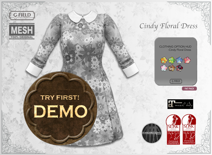 *GF* Cindy Floral Dress DEMO BOX