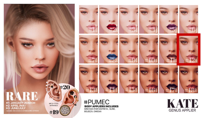 #12  [PUMEC]  -  KATE  - MAY --- GENUS app.