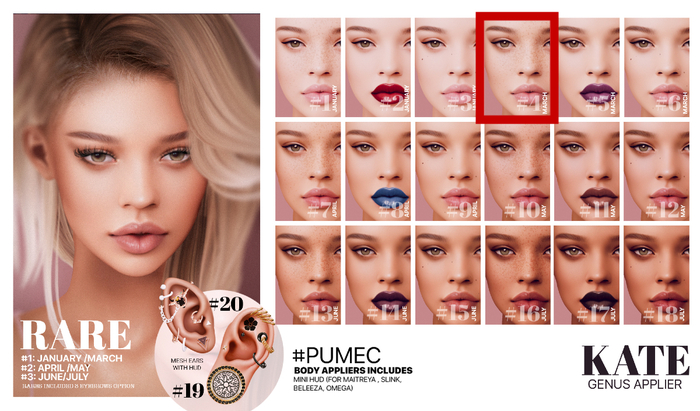 #4  [PUMEC]  -  KATE  - MARCH --- GENUS app.