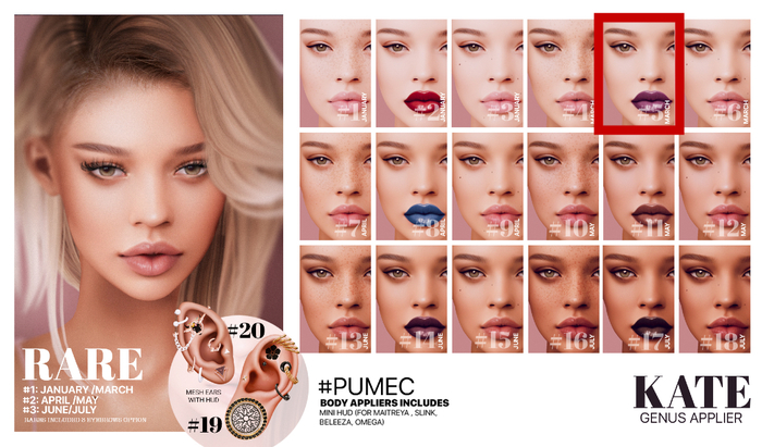 #5  [PUMEC]  -  KATE  - MARCH --- GENUS app.