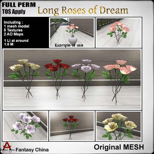 Full Perm Long Roses of Dream