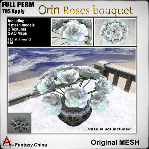 FC- FP Mesh Orin Roses bouquet B