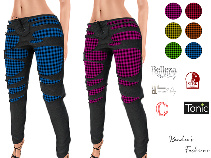 Checkered Steampunk Pants + Hud