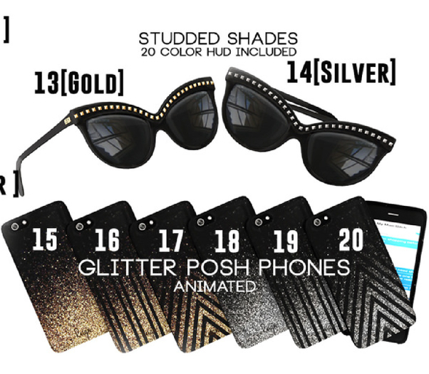 REIGN.- Glitter Posh Phone- #20