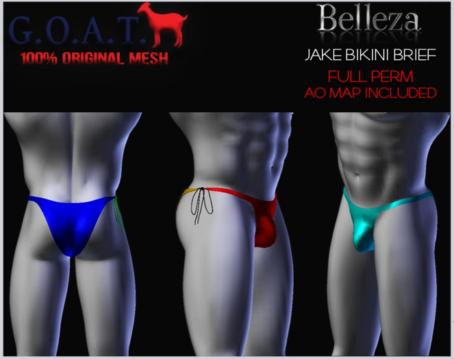 G.O.A.T. BELLEZA JAKE BIKINI BRIEF FULL PERM DEMO