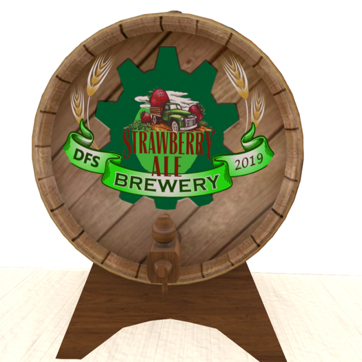 DFS Brewery Strawberry Ale Keg