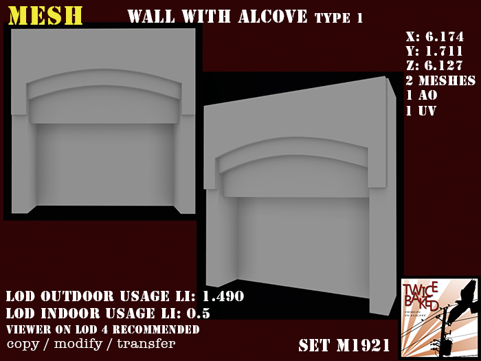 "TB" Wall with alcove type 1 M1921