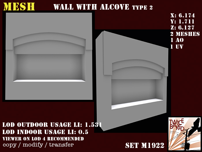 "TB" Wall with alcove type 2 M1922