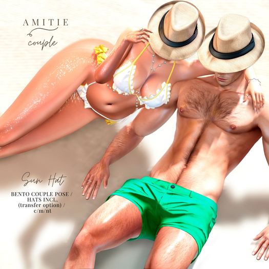 Amitie Couple Sun Hat Pack 