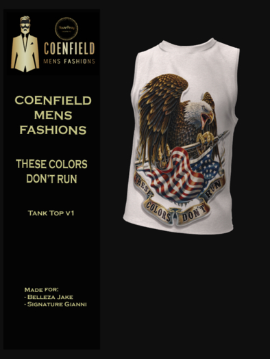 Coenfield Fashions [THESE COLORS DON'T RUN] Tank Top