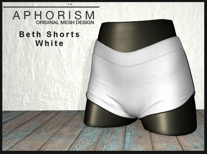 !APHORISM! - Beth Shorts - White
