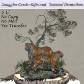 Tigers Log Ornament By Snuggles Boxed