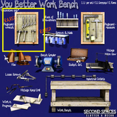 Second Spaces - You Better Work Bench - pegboard - wrench RARE