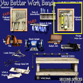 Second Spaces - You Better Work Bench - pegboard - measure