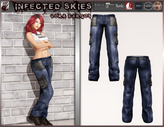 *IS* Lora Cargos Blue   (Boxed)