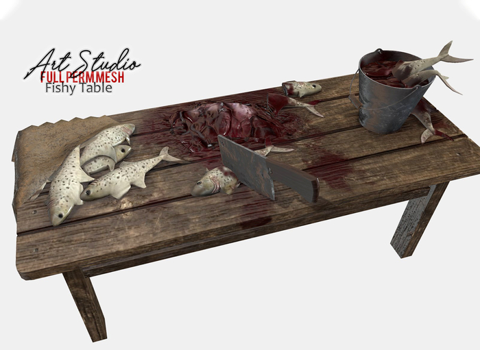 Art Studio.FULL PERM \\ Fishy Table