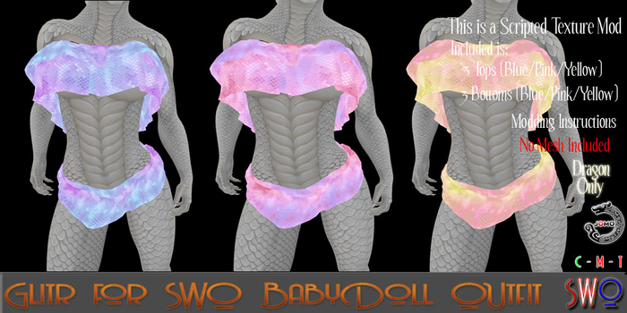 SWO Texture Mod Kit Glitr for SWO BabyDoll Outfit