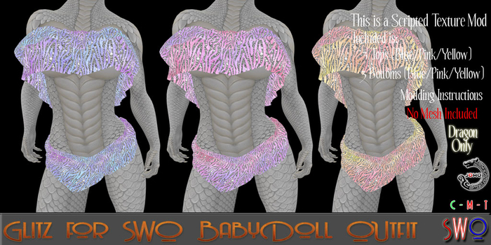SWO Texture Mod Kit Glitz for SWO BabyDoll Outfit