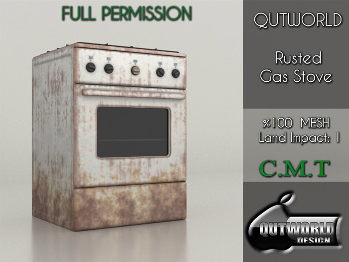 .::QUTWORLD Rusted Gas Stove::.FP Unpack (ADD)