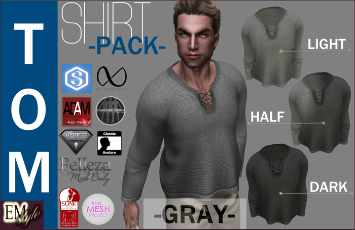 EMS - TOM SHIRT -GRAY PACK