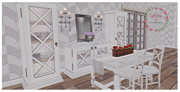 LpOca dining set /white