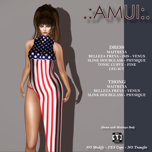 .:AMUI:. 4th of July Independence day Dress