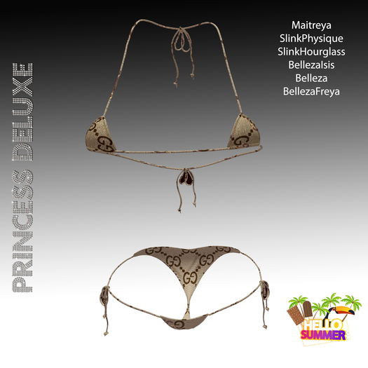 :.P.D. Bikini Eve Marrom Claro