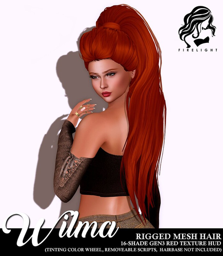 !!Firelight!! Wilma Gen3 Hair - Reds - wear