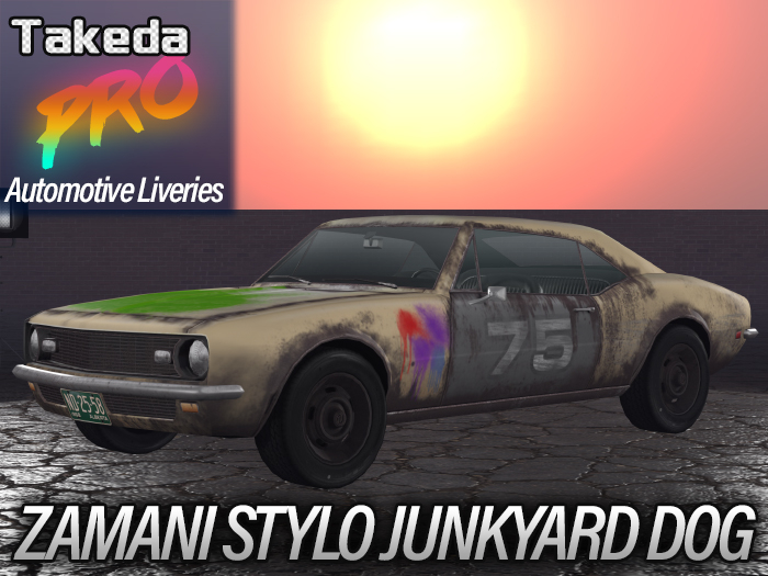 Takeda PRO Auto Livery - ZAMANI Stylo Junkyard Dog [BOXED]