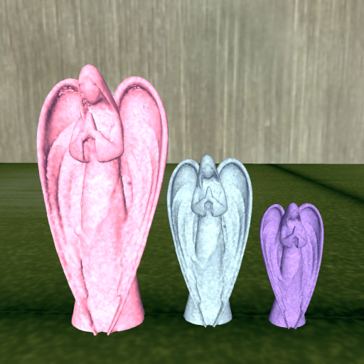 And The Angels Prayed Statues