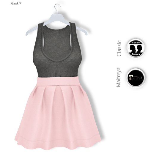 Gawk! Rose Smart Casual Tank Dress | for Maitreya