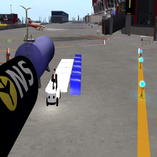 A GTC Airport Cargo Tractor Tow V98.1