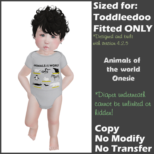 [Back to Basics] Animals of the World Onesie