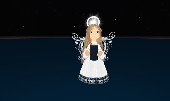 Elissa's Blue Candle Angel