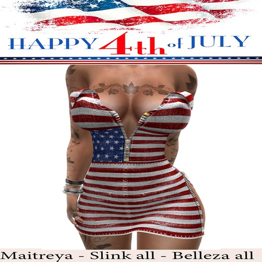 JE LO //  // 4 OF JULY//DRESS//FLAG