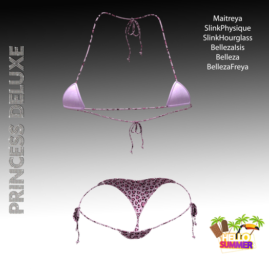 :.P.D. Bikini Eve  Pink and animal