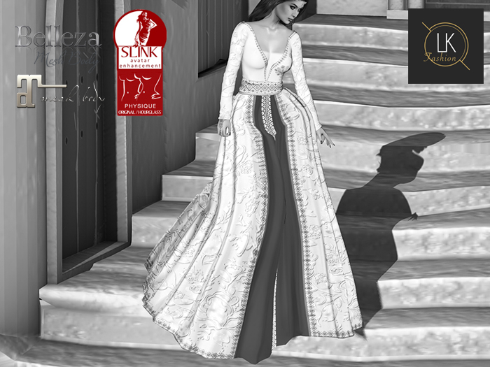 Caftan Lalla Fatma White Demo