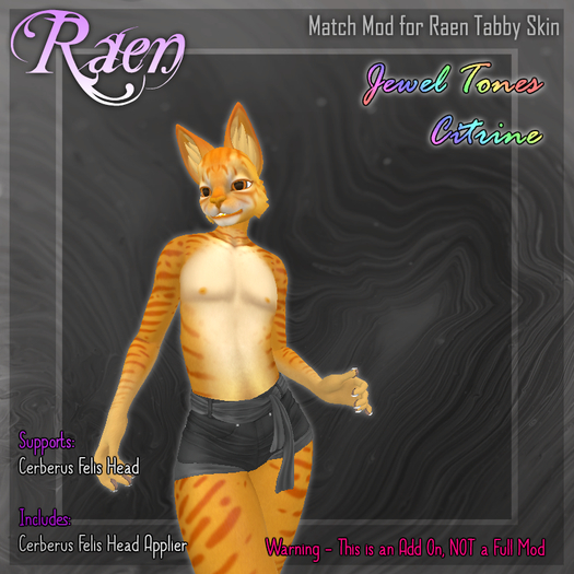 Raen -Match Mod- Felis Kit - Tabby (Citrine) [bag]