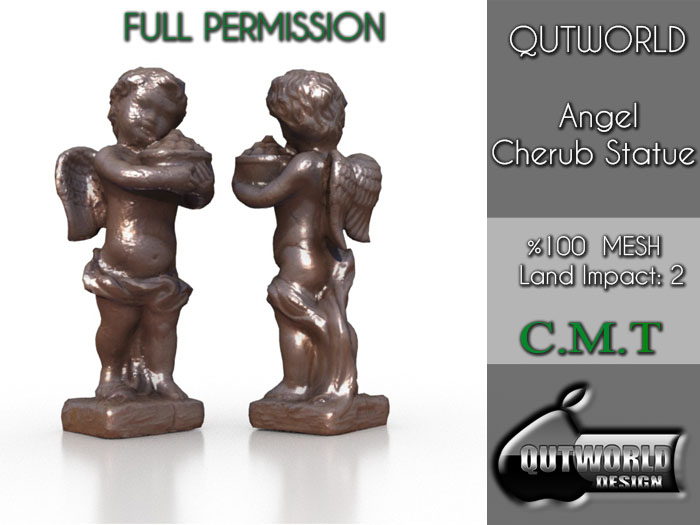 .::QUTWORLD Angel Cherub Statue::.FP 