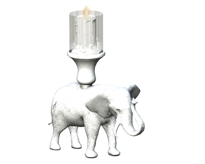 10 MADRAS Elephant Candle Holder