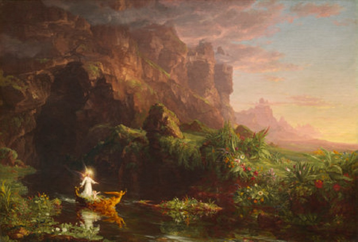 Voyage of Life: Childhood by Thomas Cole