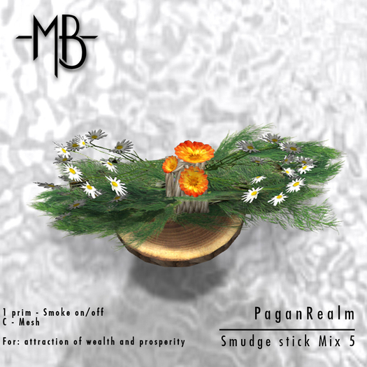 -MB- BOX PAGANREALM - Ritual Smudge stick - mix 5