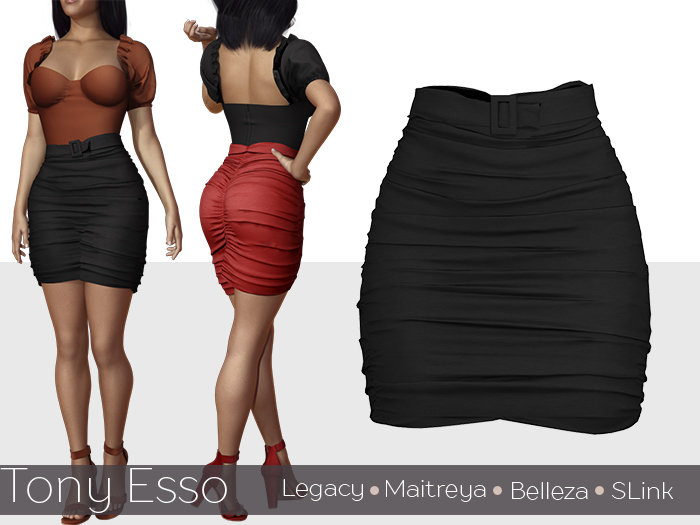 Tony Esso - It's A Love Story Skirt (Black)