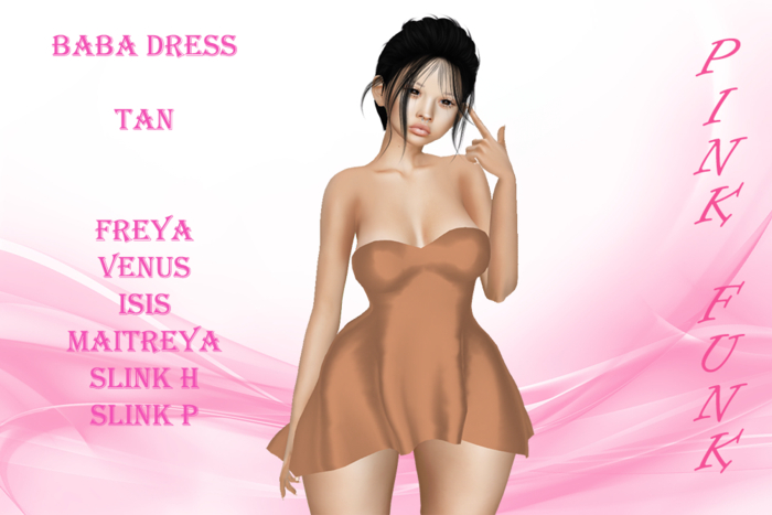 [PINKFUNK] Baba Dress Tan