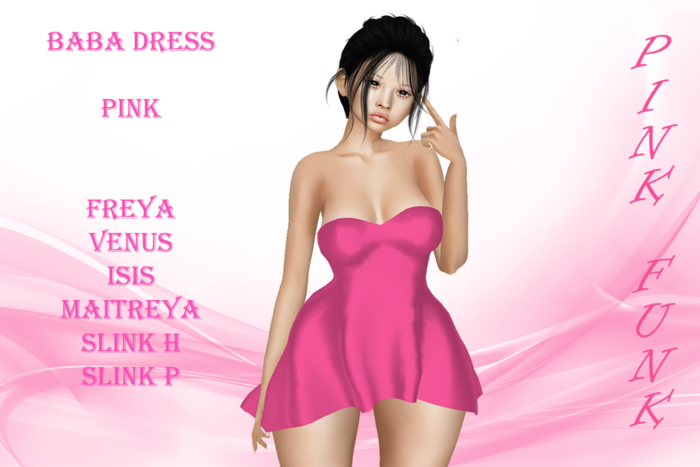 [PINKFUNK]Baba Dress Pink