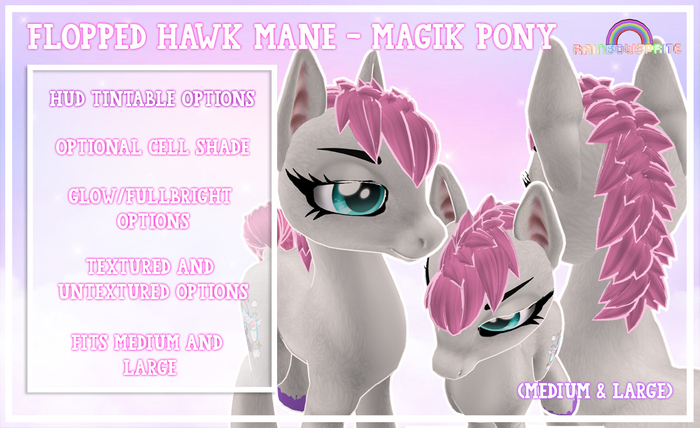 Magik Pony - Flopped Hawk (Med/Large)