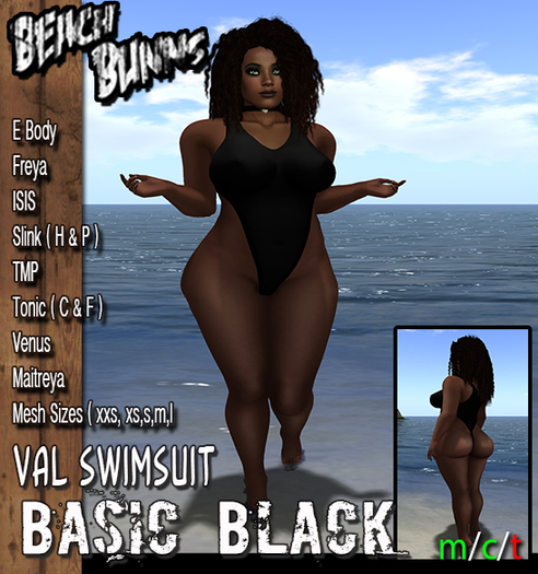 BB. Val Swimsuit (Basic Black)